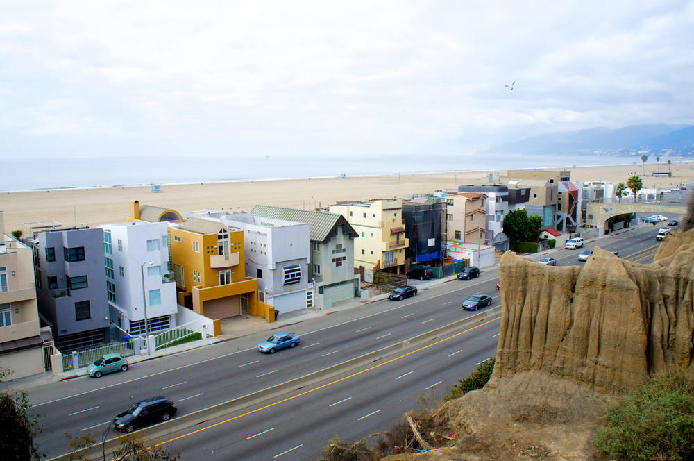 Homes on Santa Monica Beach and PCH