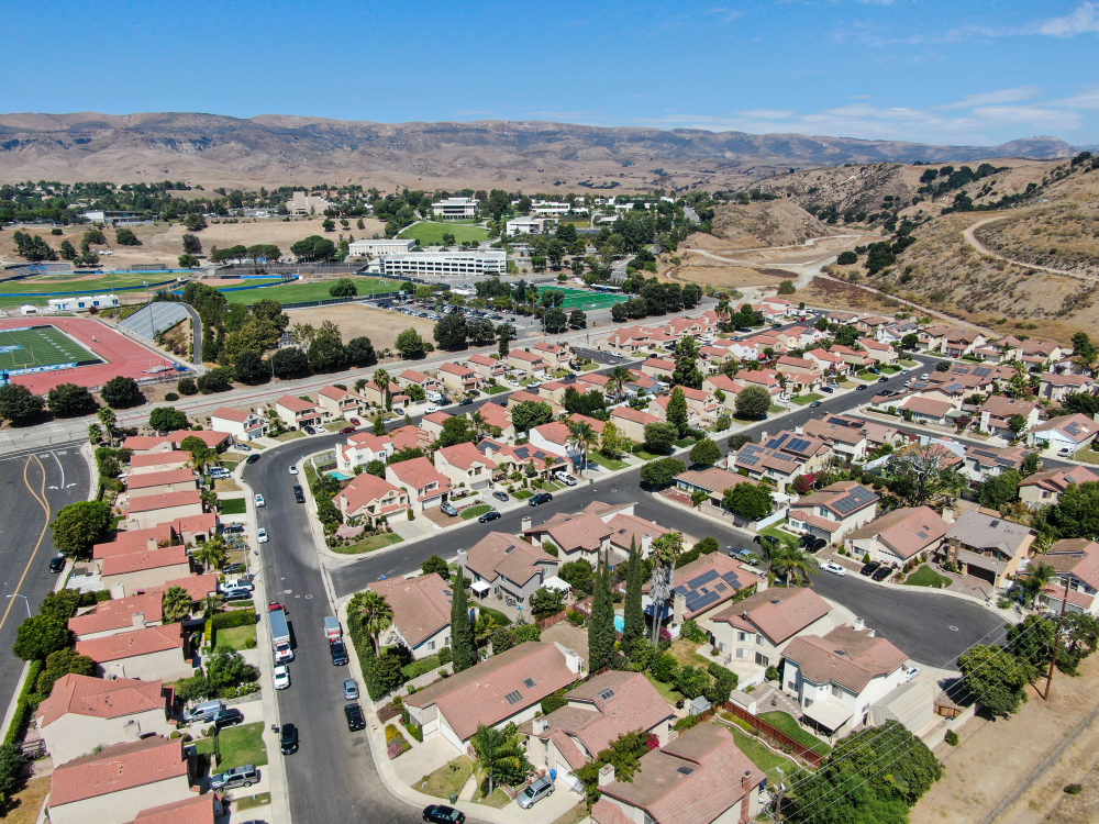 Aerial view of Moorpark Residences