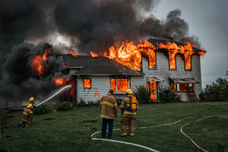house on fire