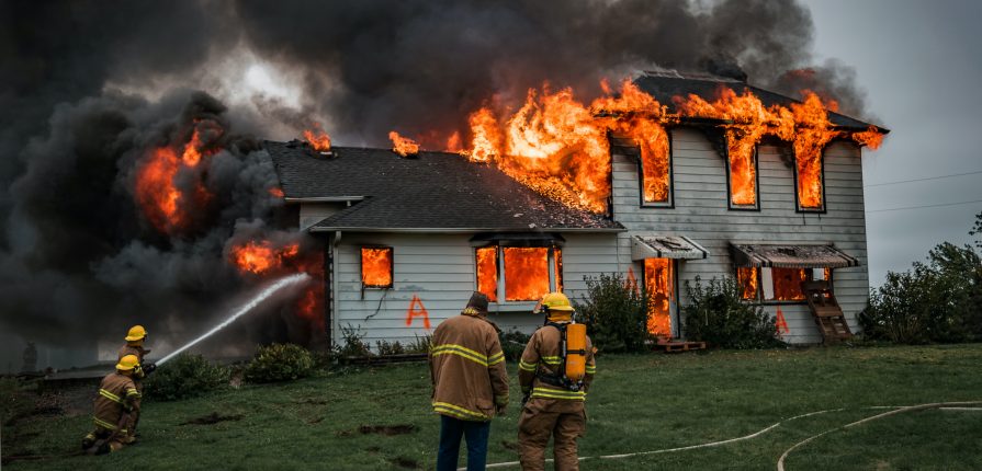 house on fire